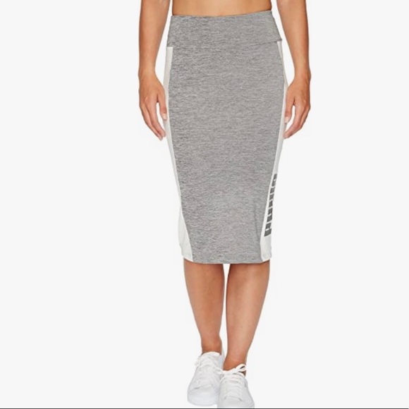 Puma Dresses & Skirts - Puma Women's Archive Logo Pencil Skirt Gray Sz Medium GUC